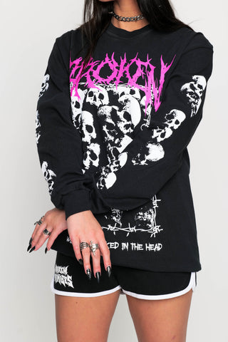 Head Count L/S Black