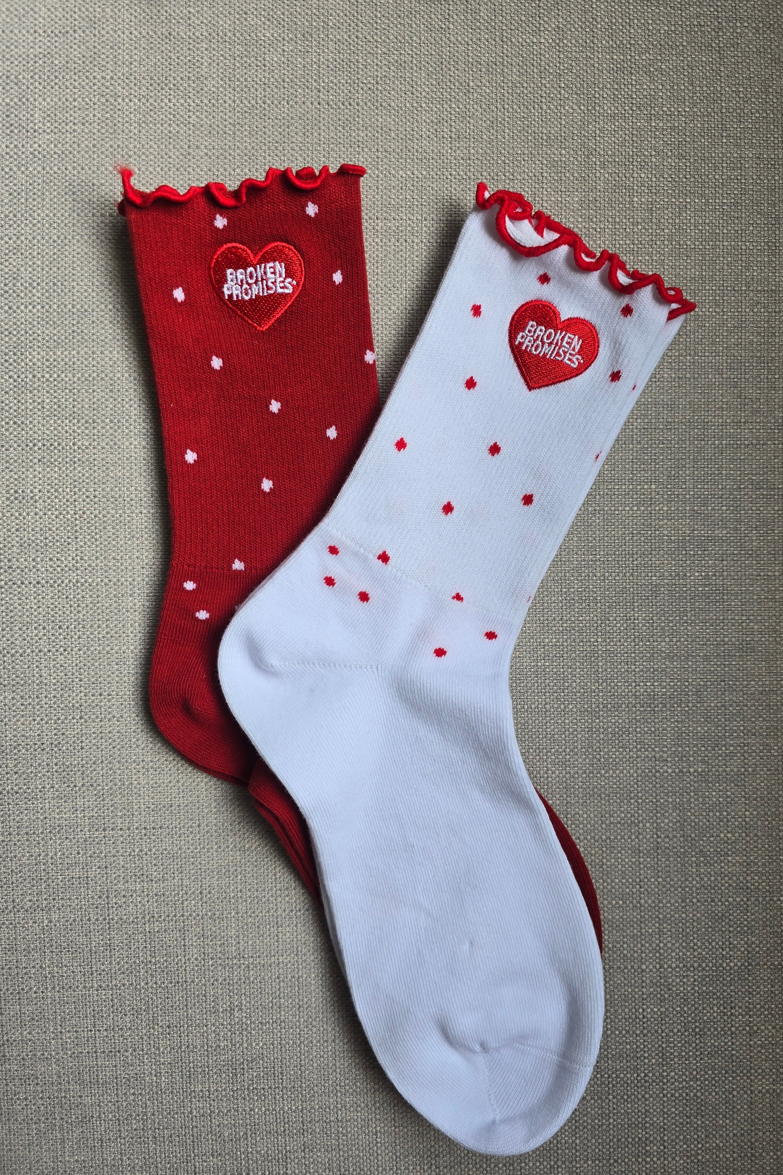 Helium Socks 2pack White/Red