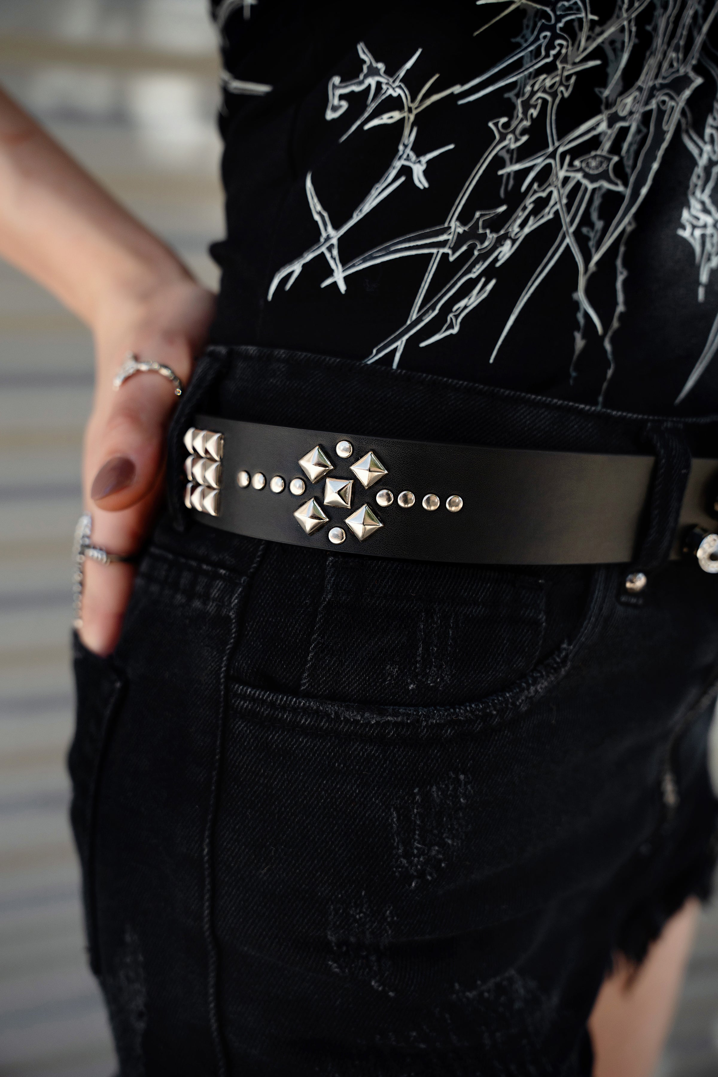 In the Moment Studded Belt