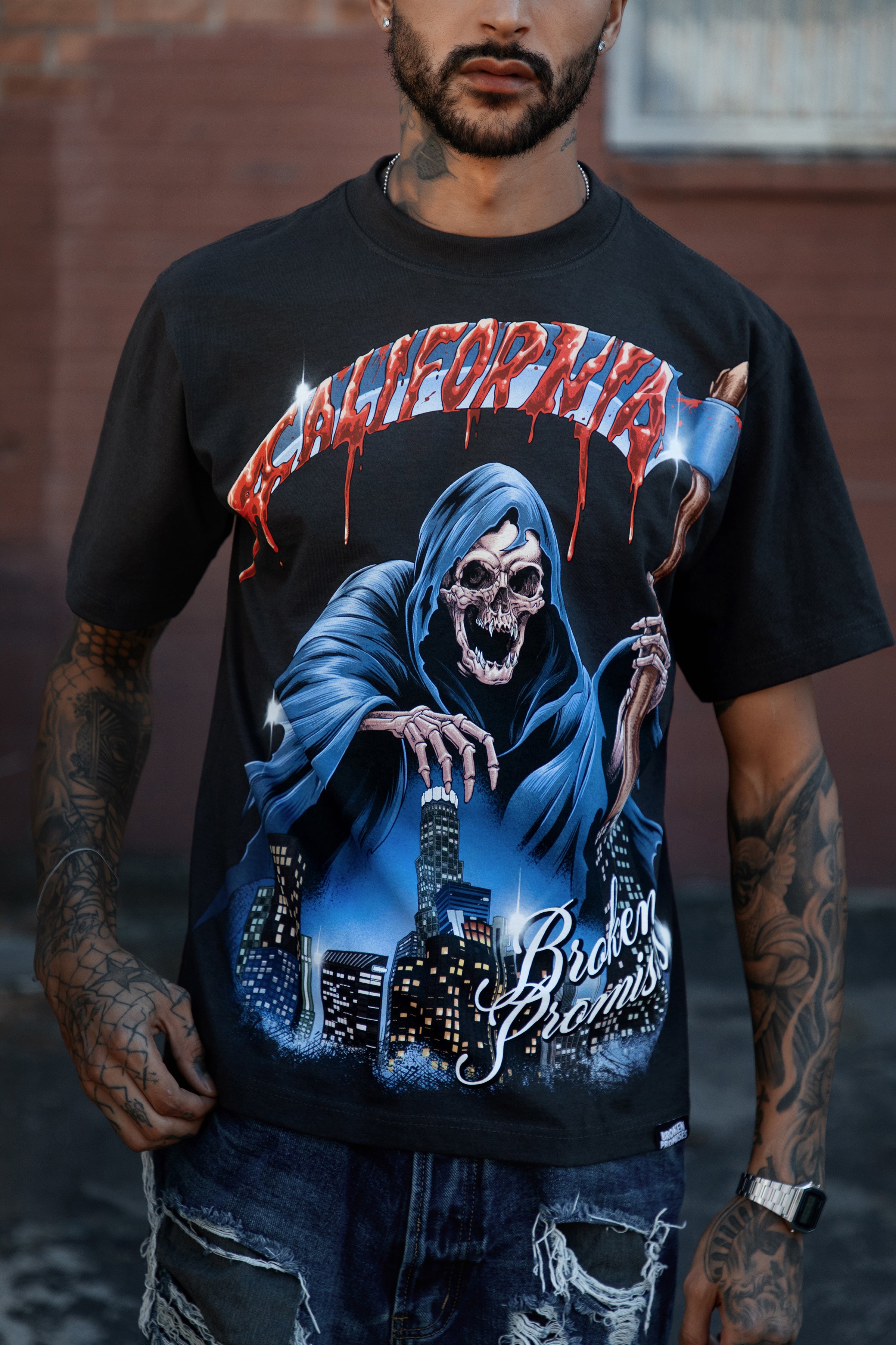 Live & Die Tee Vintage Black