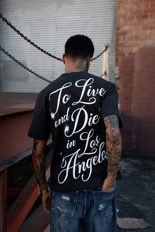 Live & Die Tee Vintage Black