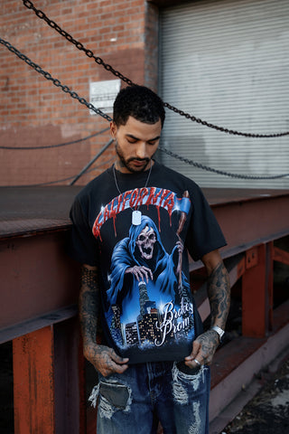 Live & Die Tee Vintage Black