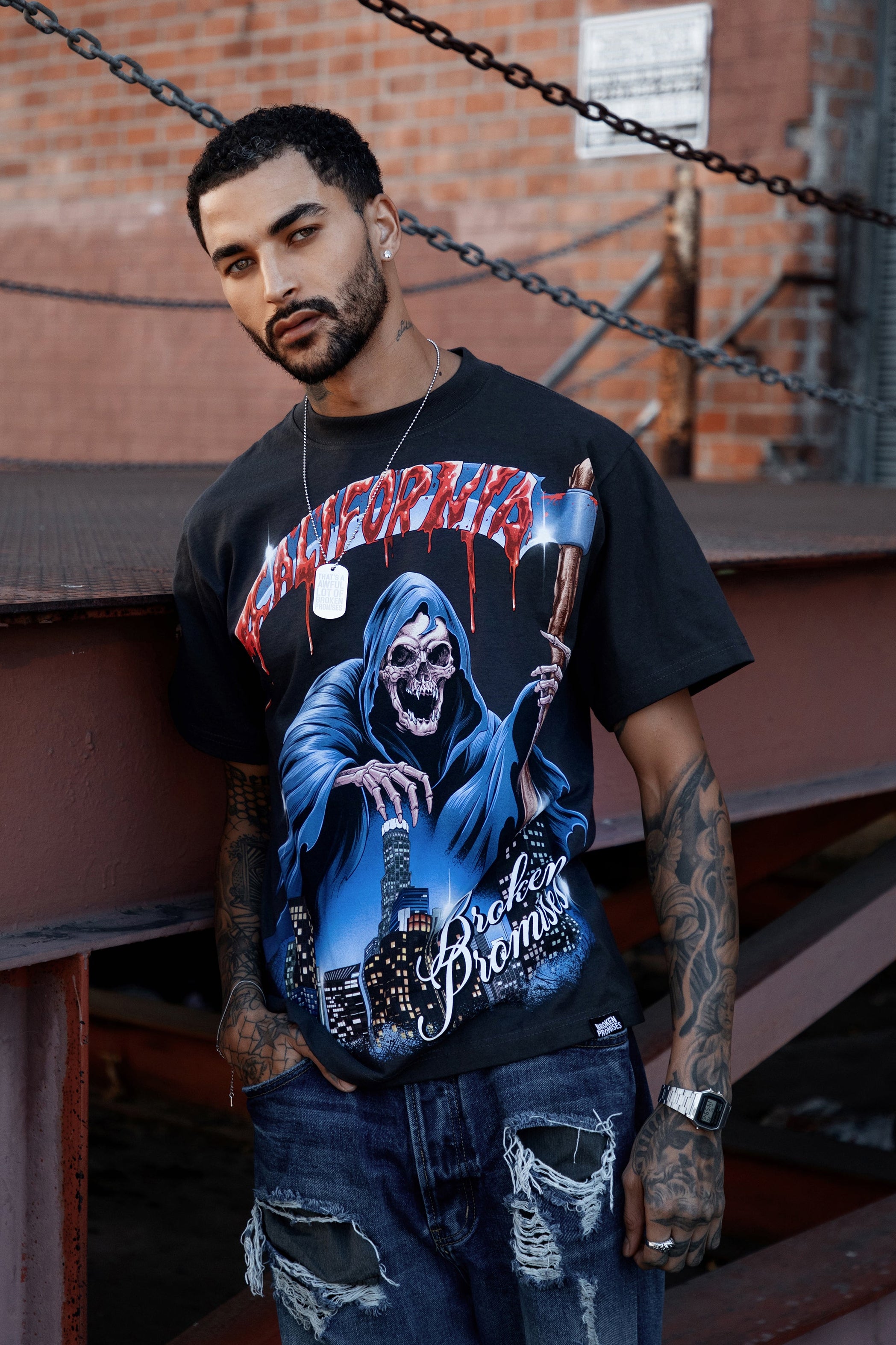 Live & Die Tee Vintage Black