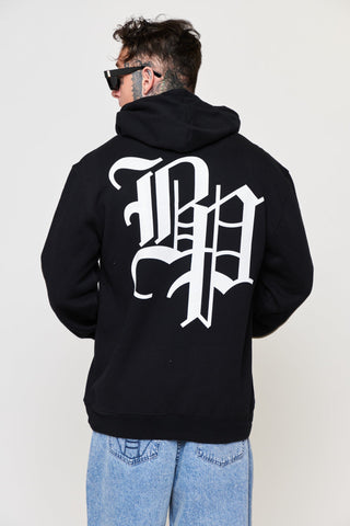 Lock Up Oversize Heavyweight Hoodie Black