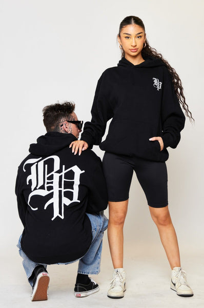 Lock Up Oversize Heavyweight Hoodie Black – Broken Promises Co
