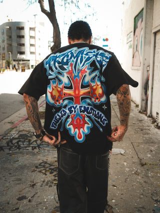 Numbskull Rhinestone Tee Black