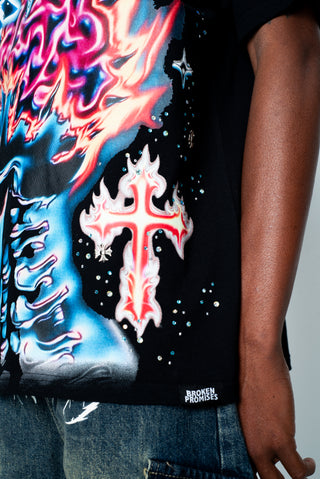 Numbskull Rhinestone Tee Black