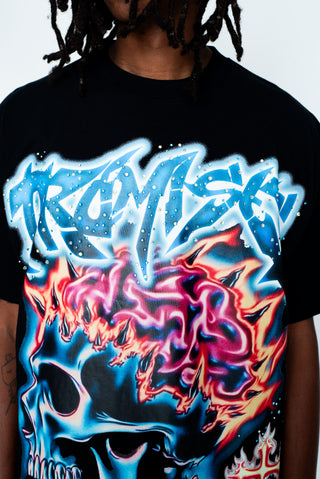 Numbskull Rhinestone Tee Black