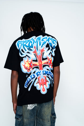 Numbskull Rhinestone Tee Black