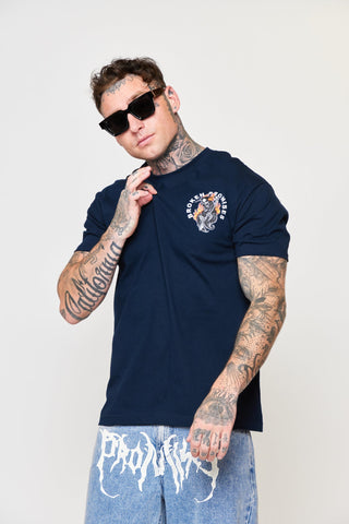 Old Flame Navy Blue Tee