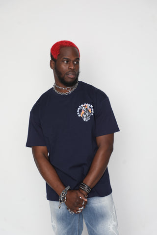 Old Flame Navy Blue Tee