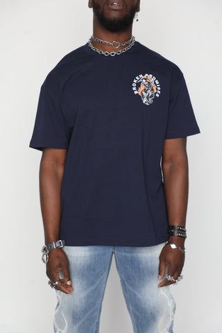 Old Flame Navy Blue Tee