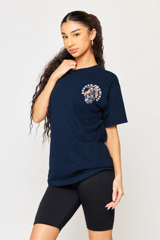 Old Flame Navy Blue Tee