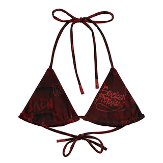 Paint Pen String Bikini Top