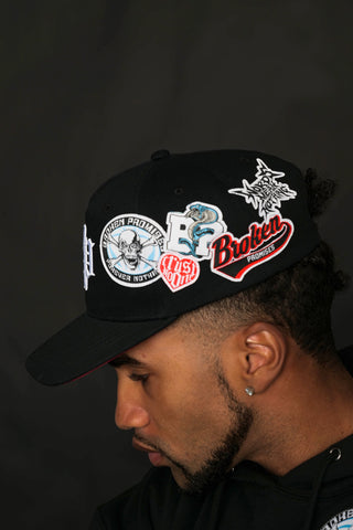 Patch'd Up Snapback Black