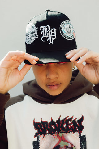 Patch'd Up Snapback Black