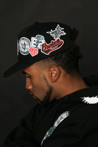 Patch'd Up Snapback Black