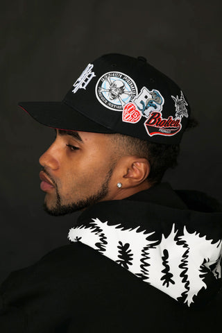 Patch'd Up Snapback Black