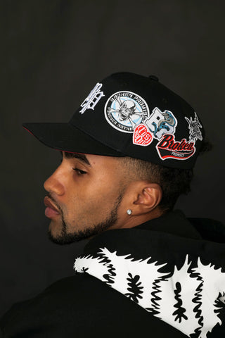 Patch'd Up Snapback Black