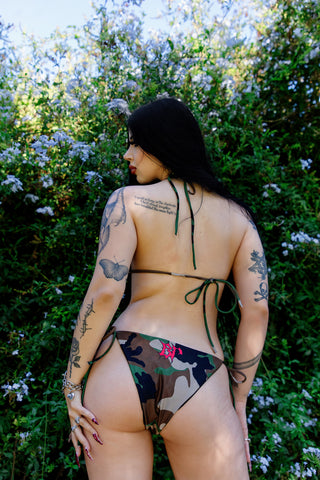 Poetry Camo Bikini Bottom