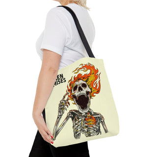 Pyromaniac Tote Bag Beige