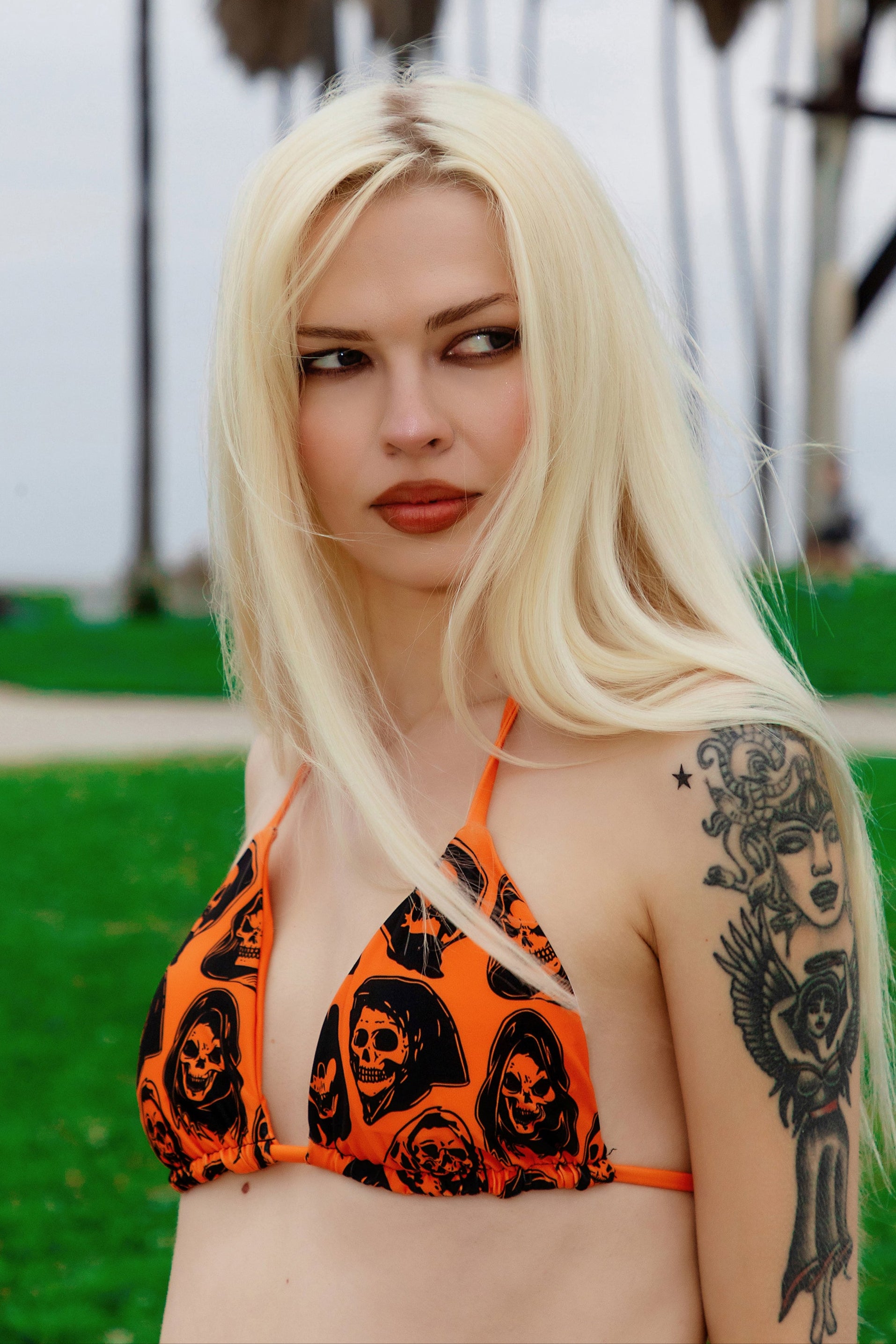 Reaper Guide Orange Bikini Top