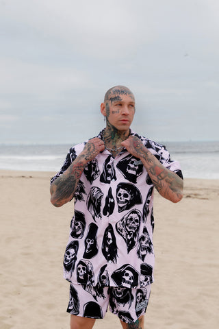 Reaper Guide Pink Button Up Shirt