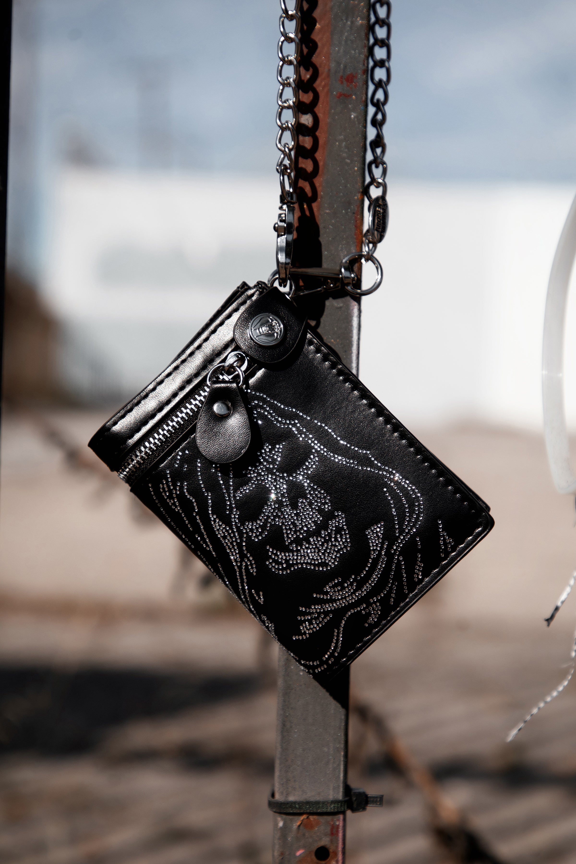 Reaper Rhinestone Wallet