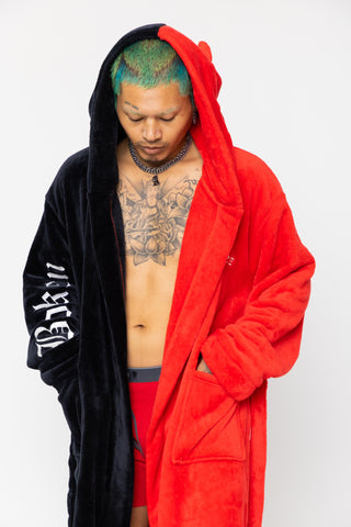 Red/Black Split Devil Horn Robe