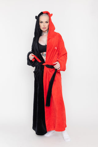 Red/Black Split Devil Horn Robe