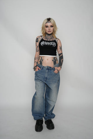 Rooted Double Strap Halter Top