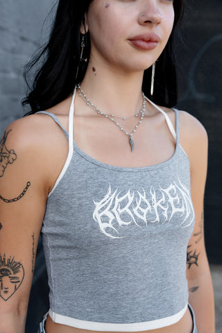 Rooted Double Strap Halter Top