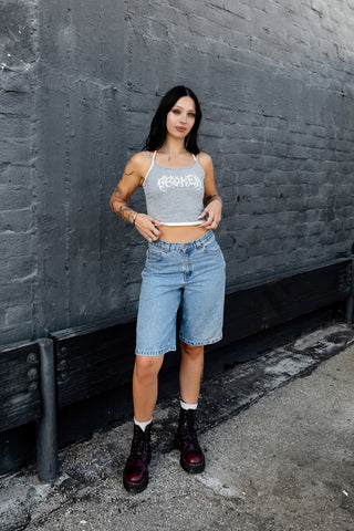 Rooted Double Strap Halter Top