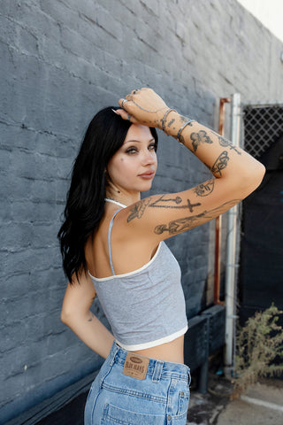Rooted Double Strap Halter Top