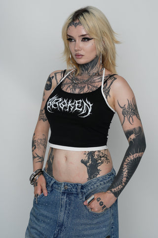 Rooted Double Strap Halter Top