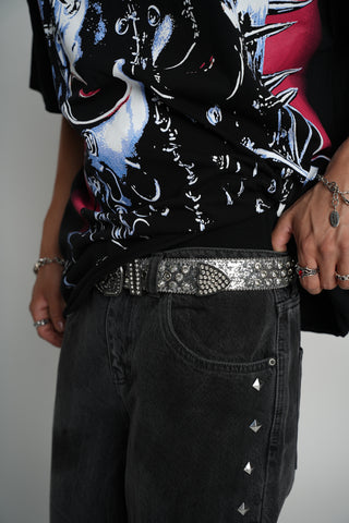 Rose Rhinestone Belt