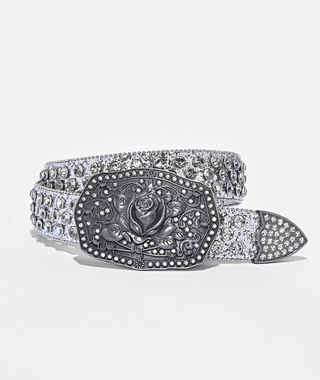 Rose Rhinestone Belt