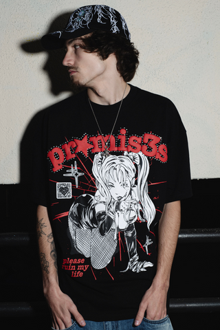 Ruiner Heavyweight Rhinestone Tee Black