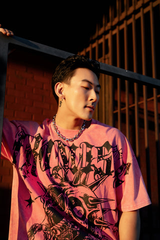 Scorpion Jaw Tee Pink