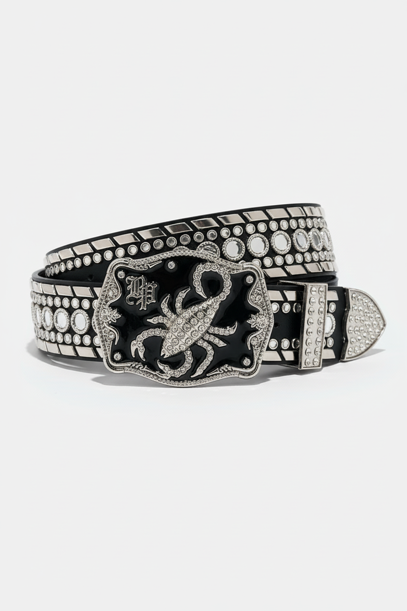 Scorpion Rhinestone Belt
