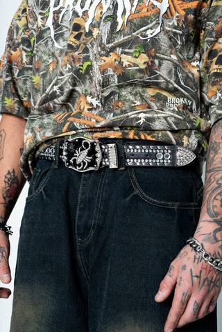 Scorpion Rhinestone Belt