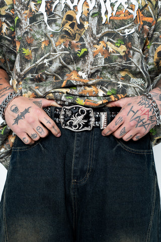 Scorpion Rhinestone Belt