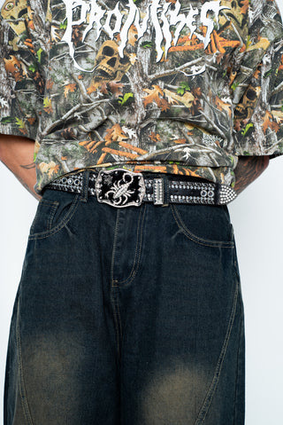 Scorpion Rhinestone Belt