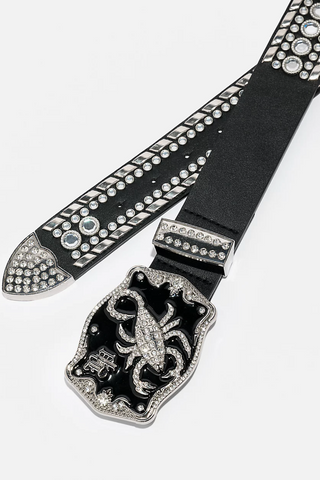 Scorpion Rhinestone Belt