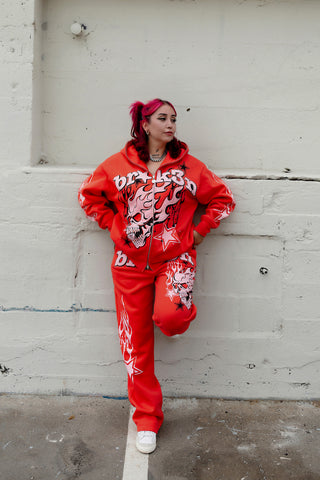 Shooting Star Sweatpants Red