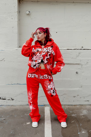 Shooting Star Sweatpants Red