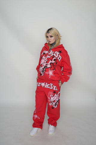 Shooting Star Sweatpants Red