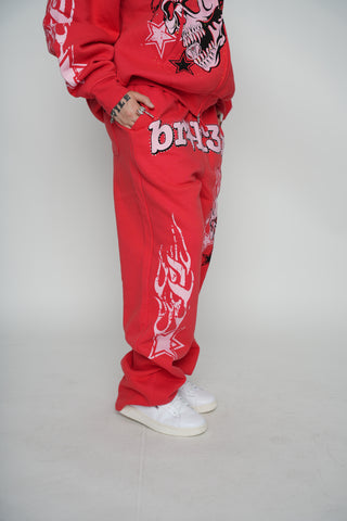Shooting Star Sweatpants Red