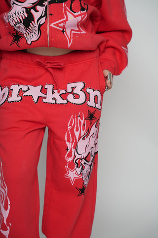 Shooting Star Sweatpants Red