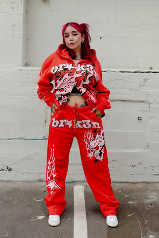 Shooting Star Sweatpants Red
